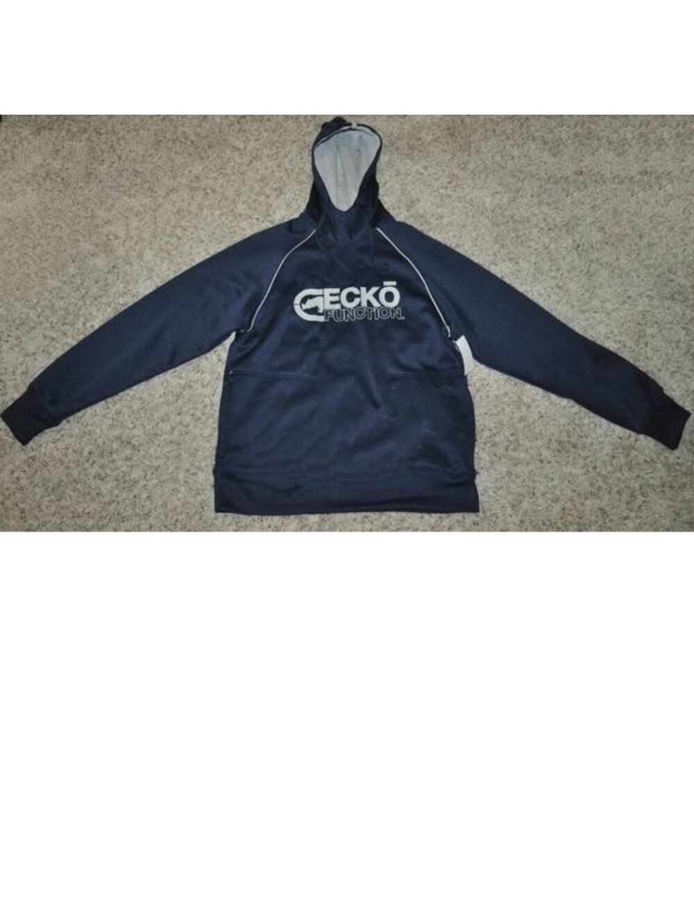 Ecko Function Sweatshirt S Mens Blue Long Sleeve Hooded Fleece Lined Hoodie